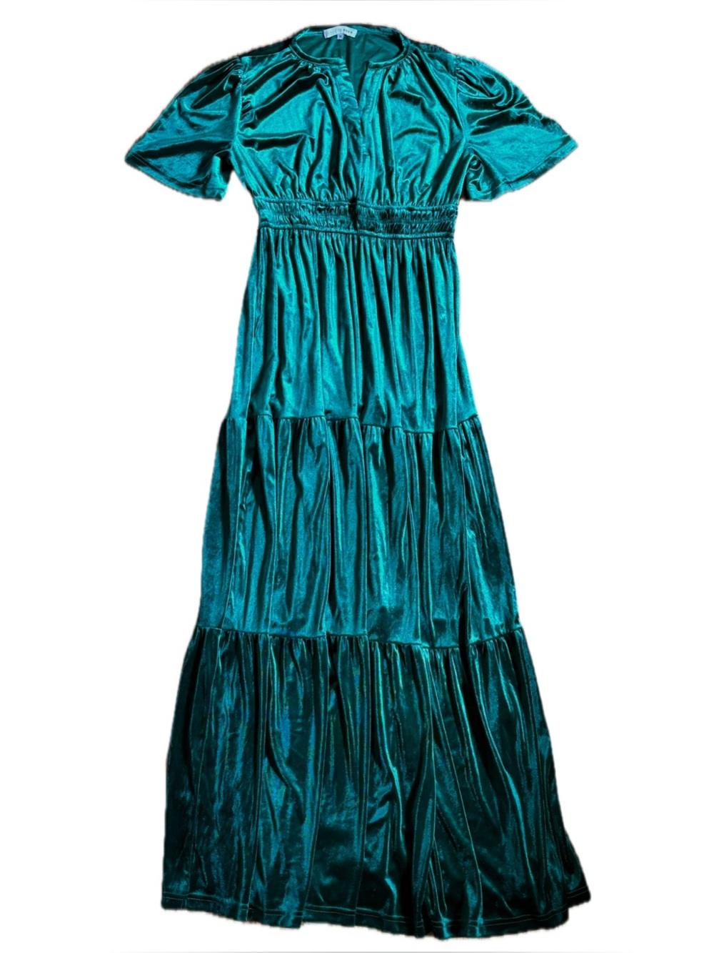 Baltic Born Green Artemis Velvet Maxi Dress Size XL Long Tall Holiday Christmas